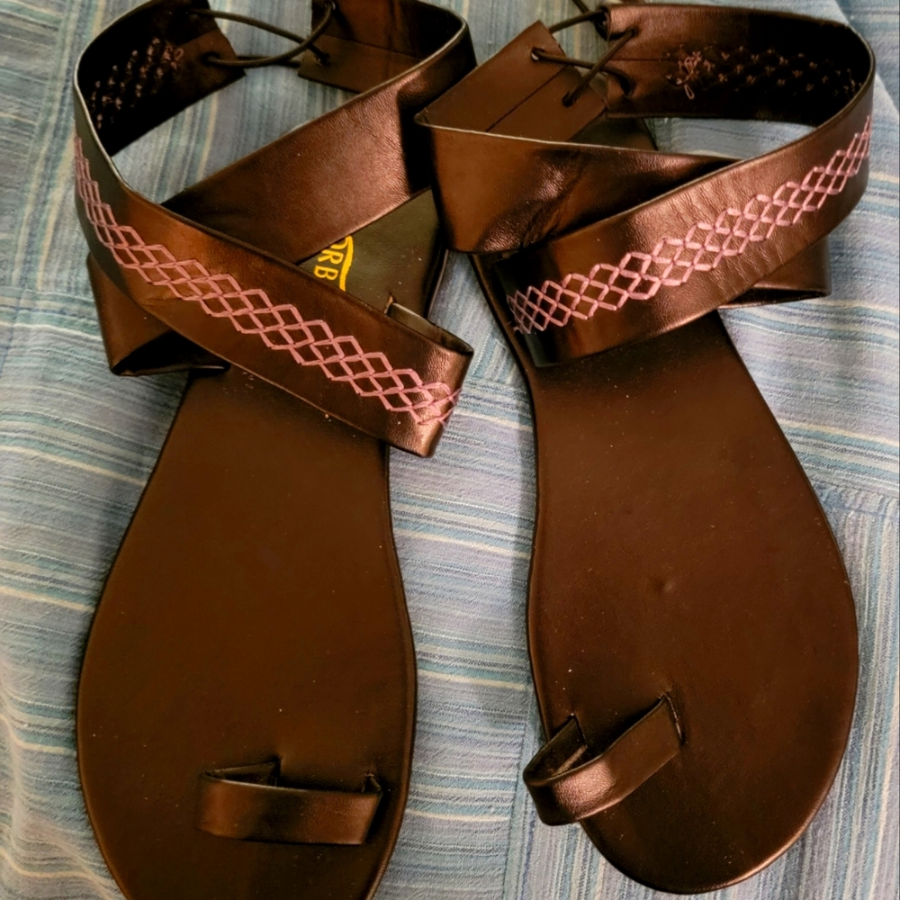 Women's Flat ankle wrap strap size 8